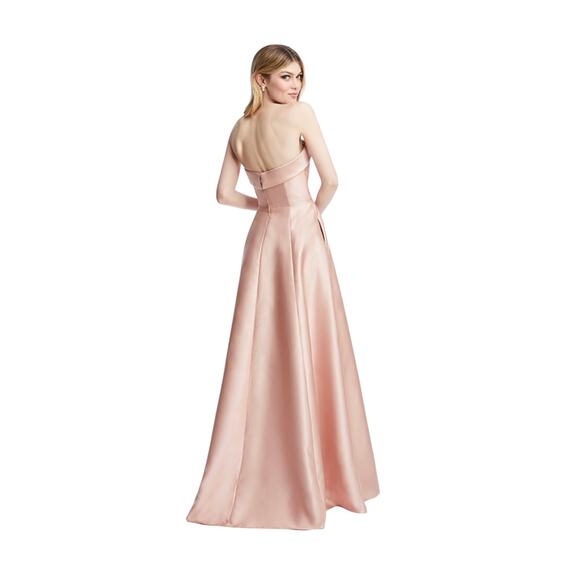 ALFRED SUNG Pink Strapless Maxi Dress - Picture 6 of 7